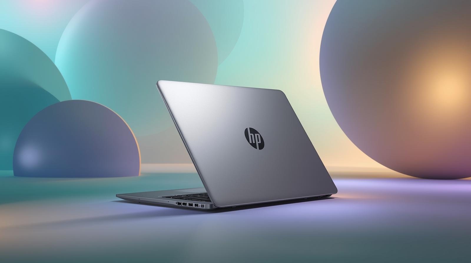 hp laptop image with creative background beautiful image